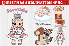 My first Christmas | Cute Christmas animal sublimation Product Image 1