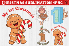 My first Christmas | Cute Christmas animal sublimation Product Image 1