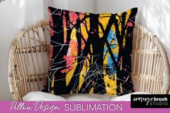 Neon Halloween Pillow Sublimation - Spooky Pillow Cover Product Image 1