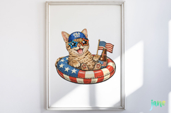 Patriotic Cat Collection PNG Product Image 2