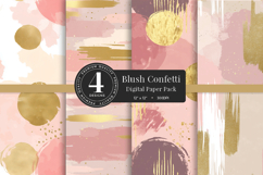 Blush Gold Luxe Abstract Digital Paper Pack Product Image 1