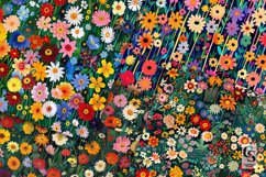 Gustav Klimt Flowers Digital Papers Product Image 6