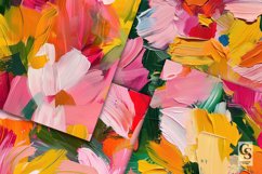 Abstract Painted Flowers Digital Papers Product Image 2