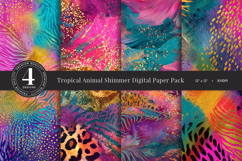 Tropical Animal Texture Digital Paper Product Image 1