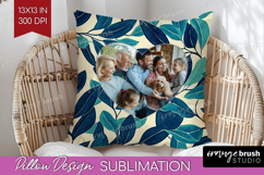Eucalyptus Photo Pillow PNG - Botanical Picture Frame Pillow Product Image 1
