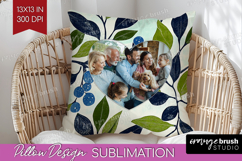 Eucalyptus Photo Pillow PNG - Botanical Picture Frame Pillow Product Image 1