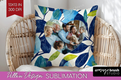 Eucalyptus Photo Pillow PNG - Botanical Picture Frame Pillow Product Image 1