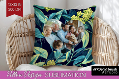 Eucalyptus Photo Pillow PNG - Botanical Picture Frame Pillow Product Image 1