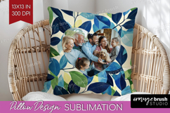 Eucalyptus Photo Pillow PNG - Botanical Picture Frame Pillow Product Image 1