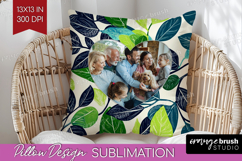 Eucalyptus Photo Pillow PNG - Botanical Picture Frame Pillow Product Image 1
