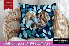 Eucalyptus Photo Pillow PNG - Botanical Picture Frame Pillow Product Image 1