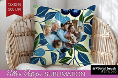 Eucalyptus Photo Pillow PNG - Botanical Picture Frame Pillow Product Image 1