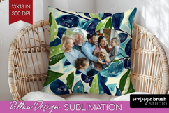 Eucalyptus Photo Pillow PNG - Botanical Picture Frame Pillow Product Image 1