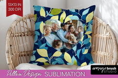 Eucalyptus Photo Pillow PNG - Botanical Picture Frame Pillow Product Image 1
