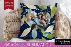 Eucalyptus Photo Pillow PNG - Botanical Picture Frame Pillow Product Image 1