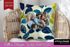 Eucalyptus Photo Pillow PNG - Botanical Picture Frame Pillow Product Image 1