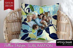 Eucalyptus Photo Pillow PNG - Botanical Picture Frame Pillow Product Image 1