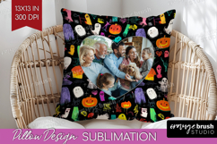 Halloween Photo Pillow PNG - Brush Stroke Picture Frame Product Image 1