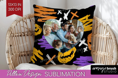 Halloween Photo Pillow PNG - Brush Stroke Picture Frame Product Image 1