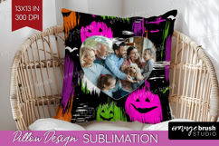 Halloween Photo Pillow PNG - Brush Stroke Picture Frame Product Image 1
