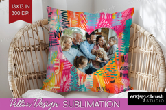 Brush Stroke Photo Pillow PNG - Abstract Texture Picture Product Image 1