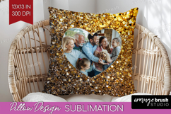 Glitter Photo Pillow PNG - Sparkle Picture Frame Pillow Product Image 1