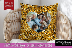 Glitter Photo Pillow PNG - Sparkle Picture Frame Pillow Product Image 1