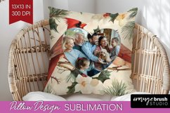 Poinsettia Christmas Photo Pillow PNG - Christmas Poinsettia Product Image 1