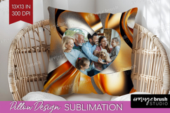 Rose Gold Photo Pillow PNG - Abstract Picture Frame Pillow Product Image 1