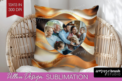 Rose Gold Photo Pillow PNG - Abstract Picture Frame Pillow Product Image 1