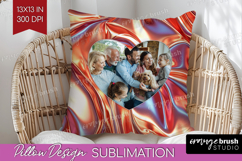 Rose Gold Photo Pillow PNG - Abstract Picture Frame Pillow Product Image 1