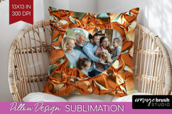Rose Gold Photo Pillow PNG - Abstract Picture Frame Pillow Product Image 1