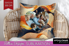 Rose Gold Photo Pillow PNG - Abstract Picture Frame Pillow Product Image 1