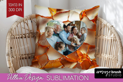 Rose Gold Photo Pillow PNG - Abstract Picture Frame Pillow Product Image 1