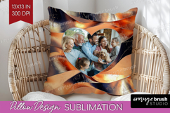Rose Gold Photo Pillow PNG - Abstract Picture Frame Pillow Product Image 1