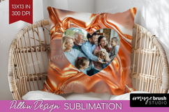 Rose Gold Photo Pillow PNG - Abstract Picture Frame Pillow Product Image 1