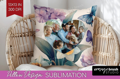 Floral Photo Pillow PNG - Sping Flowers Picture Frame Pillow Product Image 1