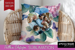 Floral Photo Pillow PNG - Sping Flowers Picture Frame Pillow Product Image 1