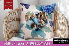 Floral Photo Pillow PNG - Sping Flowers Picture Frame Pillow Product Image 1