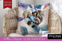 Floral Photo Pillow PNG - Sping Flowers Picture Frame Pillow Product Image 1