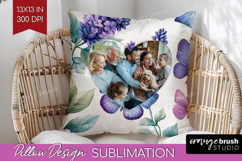 Floral Photo Pillow PNG - Sping Flowers Picture Frame Pillow Product Image 1