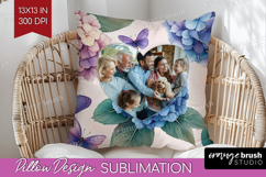 Floral Photo Pillow PNG - Sping Flowers Picture Frame Pillow Product Image 1
