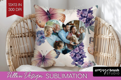 Floral Photo Pillow PNG - Sping Flowers Picture Frame Pillow Product Image 1