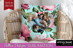 Spring Photo Pillow PNG - Flowers Picture Frame Pillow Cover Product Image 1