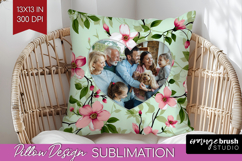 Spring Photo Pillow PNG - Flowers Picture Frame Pillow Cover Product Image 1