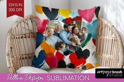 Valentines Day Photo Pillow PNG - Heart Picture Frame Pillow Product Image 1