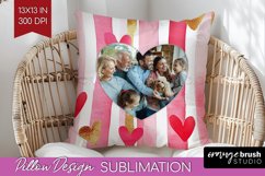 Valentines Day Photo Pillow PNG - Heart Picture Frame Pillow Product Image 1