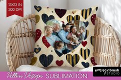 Valentines Day Photo Pillow PNG - Heart Picture Frame Pillow Product Image 1