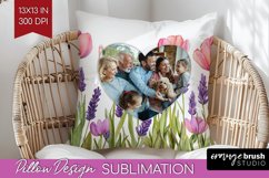 Wildflowers Photo Pillow PNG - Floral Picture Frame Pillow Product Image 1