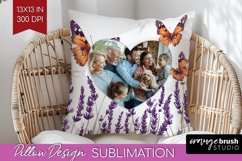 Wildflowers Photo Pillow PNG - Floral Picture Frame Pillow Product Image 1